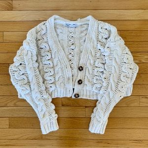 Zara crochet cropped cardigan size S